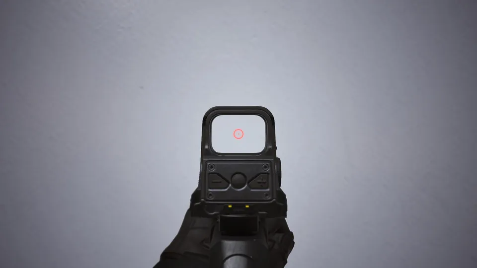 Holographic reticle in THE FINALS